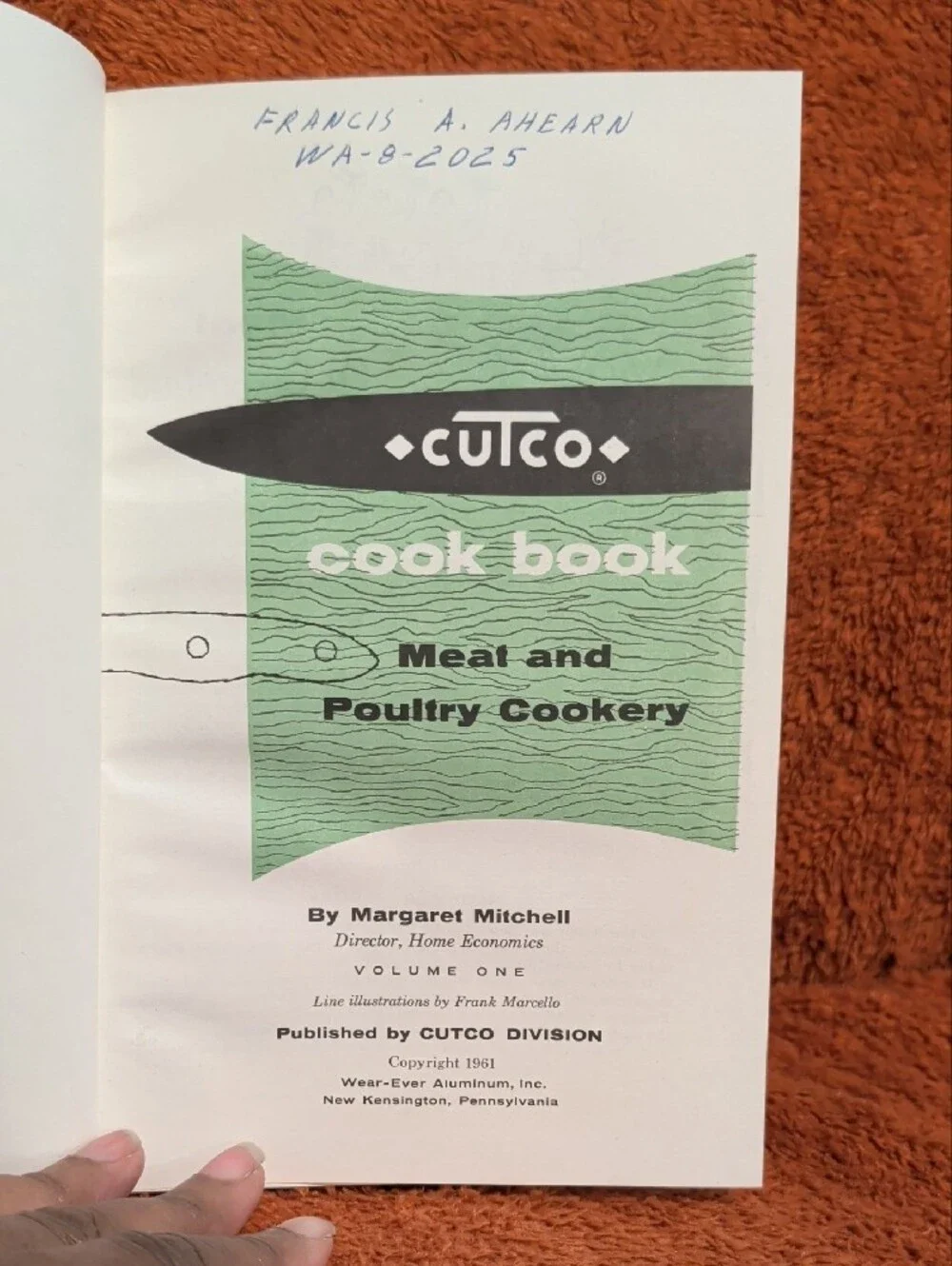 Cutco Cook Book World's Finest Cutlery ( 1961 )